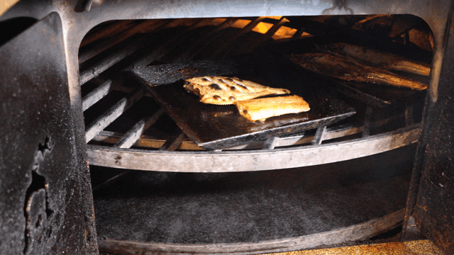 Various grilled fish cooked in rotating oven