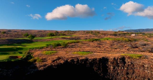 Aerial View of a Lush Golf Course