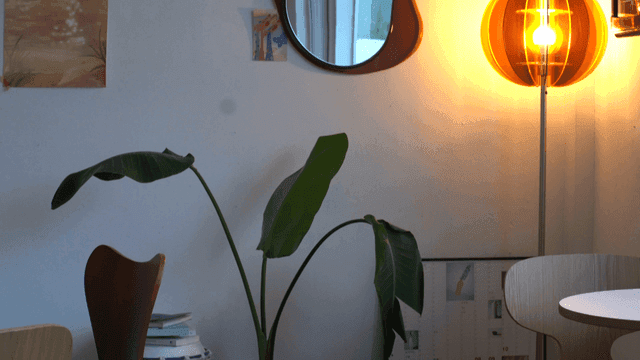 현대적인 장식의 아늑한 실내 공간