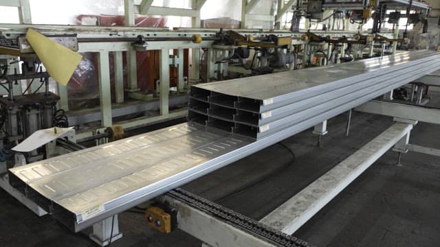 Metal sheets on a production line