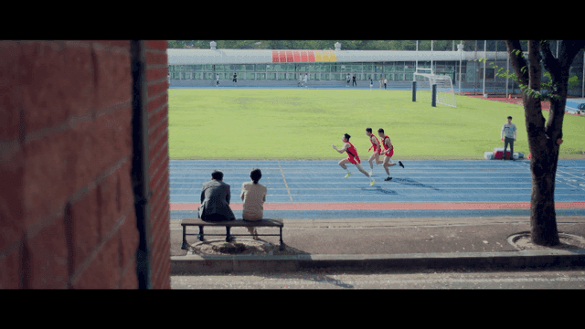 People watching track races at stadium