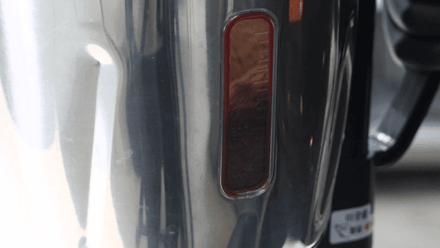 Close-up of stainless steel mixer