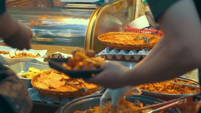 Generous Serving of Street Food at the Market