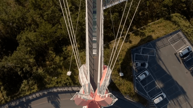 Vast observatory located on a mountain