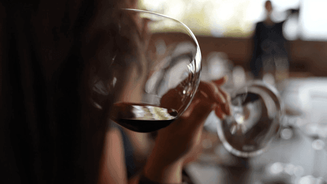 People enjoying wine tasting at restaurant