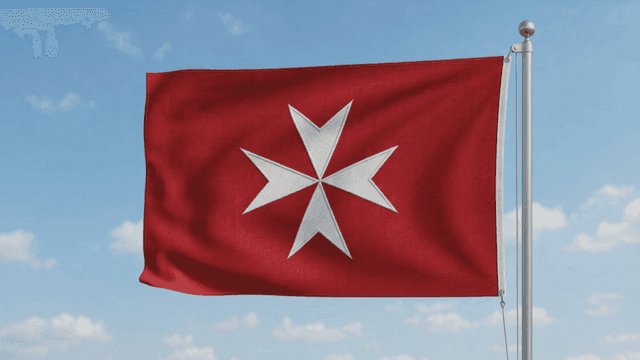 Red Knights of Malta with white cross