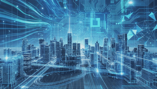 회로가 있는 미래의 디지털 도시 계획