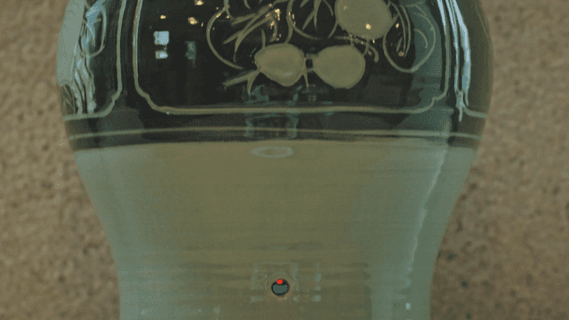 Hidden camera concealed inside a traditional Korean celadon jar