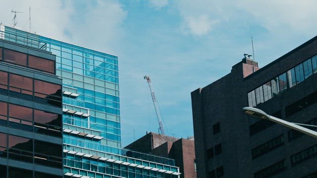 Downtown Buildings and Blue Sky