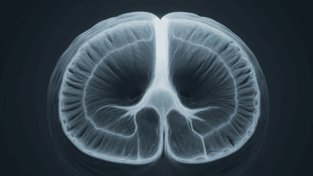 Detailed view of a brain structure