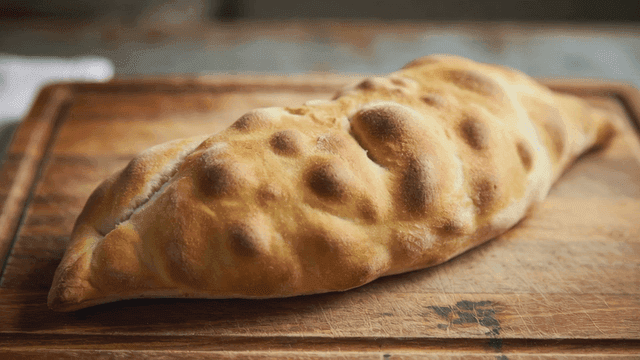 Freshly baked bread on a wooden board