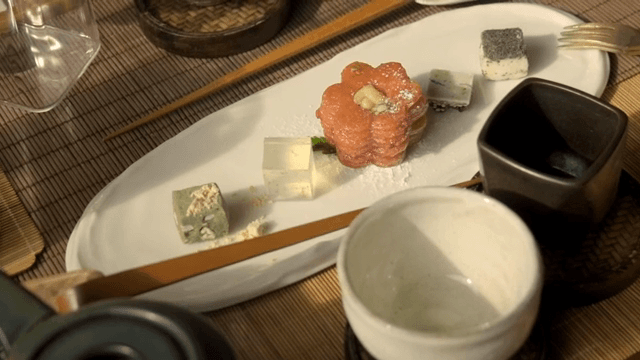 Traditional Korean desserts on a plate