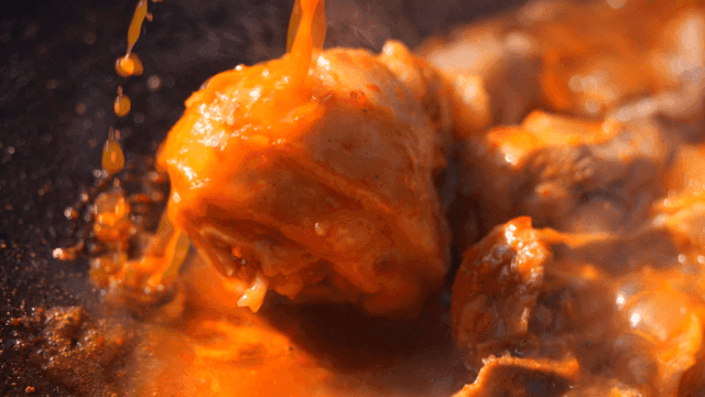 Spicy chicken stew with plenty of broth