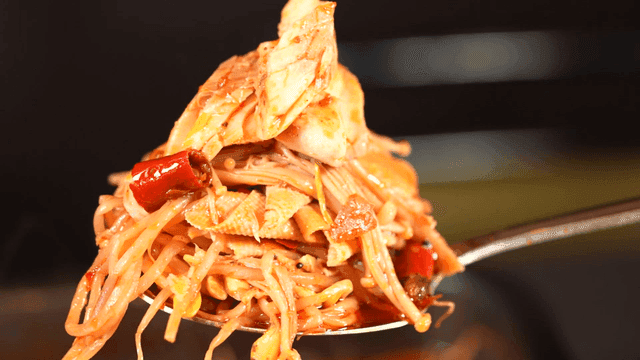 Spicy stir-fried Mala Kao Yu with dried tofu and vegetables
