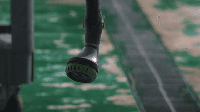 산업 현장의 호스 클로즈업