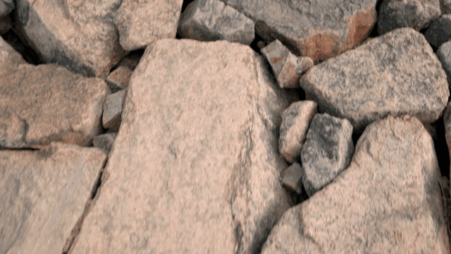 Floor of natural rock formations