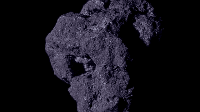 Rotating appearance of dark rocks