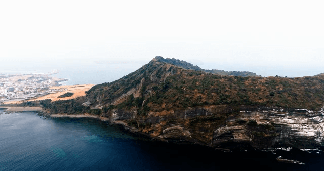 성산 일출봉의 경치