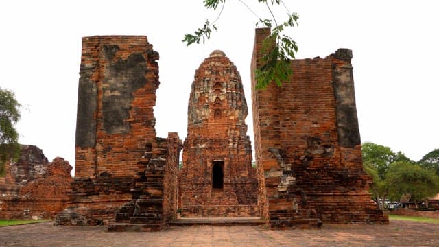 Historic site, the magnificent structure of an old Buddhist temple