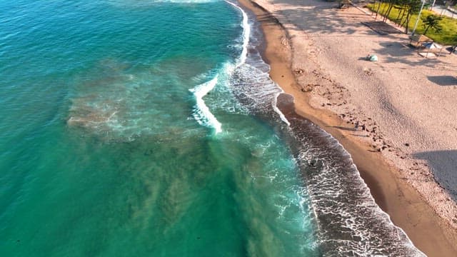 Serene beach with gentle waves