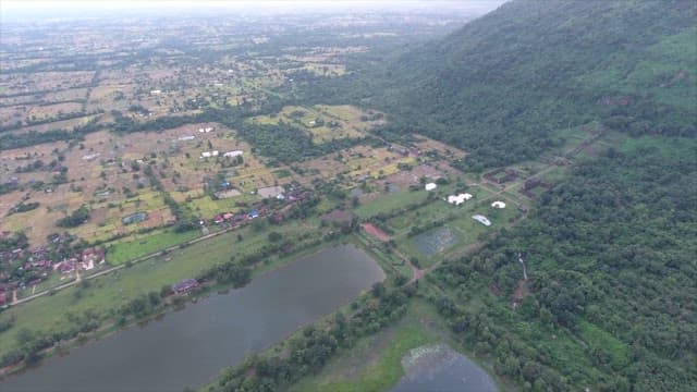 Expansive farmland and lush greenery