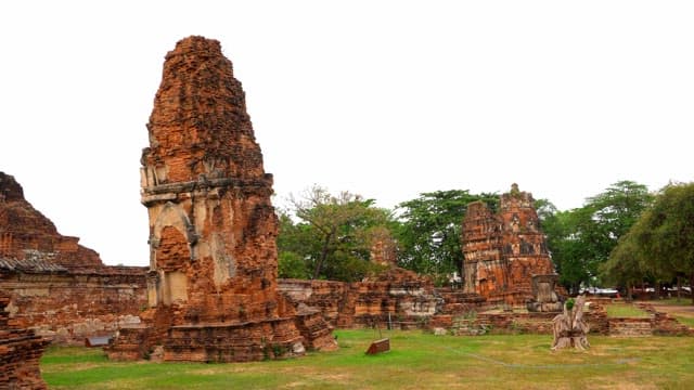 Historic site, the magnificent structure of an old Buddhist temple