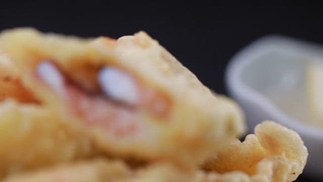 바삭한 주꾸미 튀김의 단면