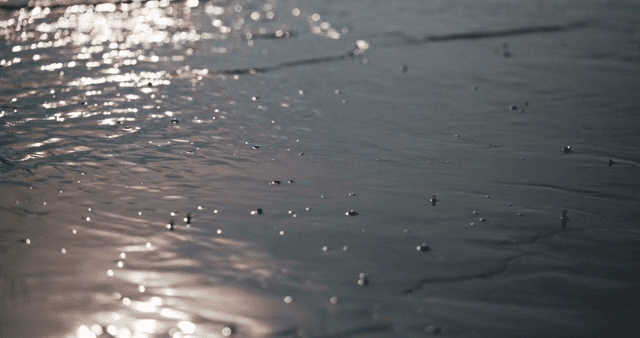 햇빛이 반사되는 잔잔한 바다 물결