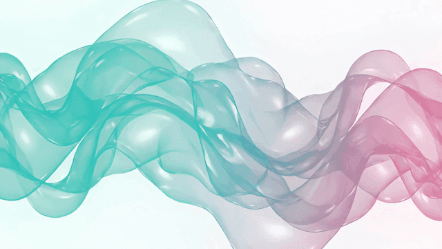 다채로운 흐르는 추상적인 물결