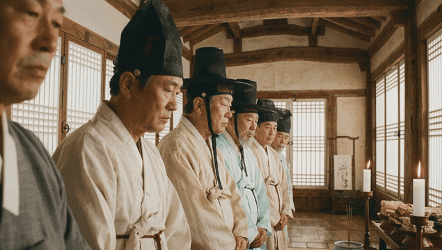 Traditional Korean ancestral rites for holidays