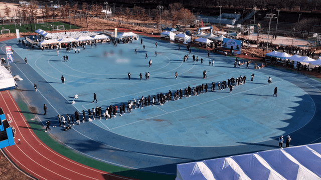 Outdoor sports events where people gather