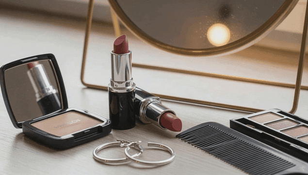 화장대에 놓인 화장품들