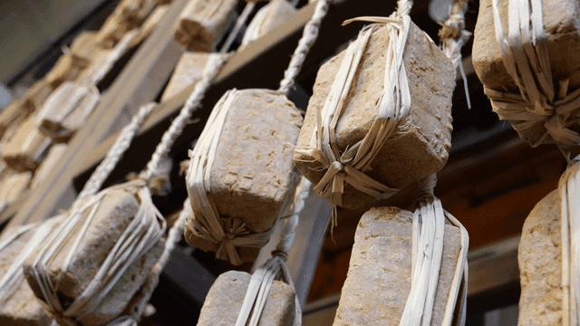 Traditional Korean fermented soybean meju