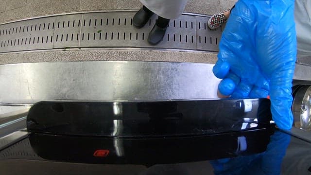 에어프라이어로 파가 올라간 바게트 준비하기