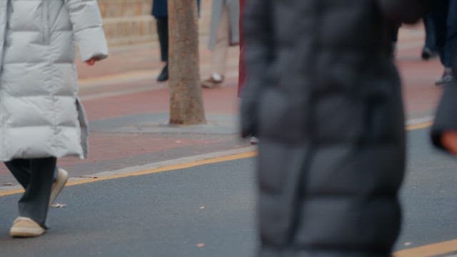 인도에서 걷는 사람들