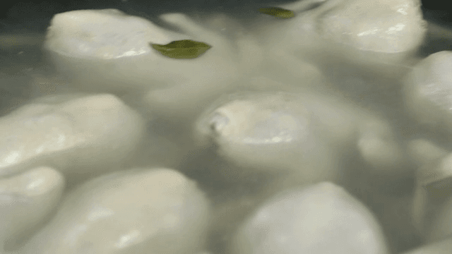 허브와 함께 끓고 있는 백숙