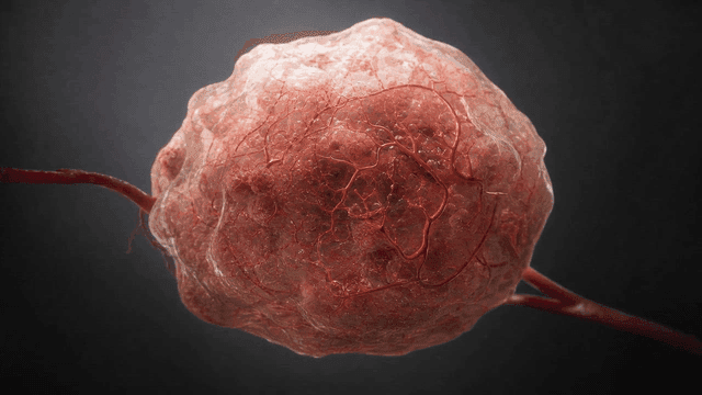 Detailed view of biological cell structure
