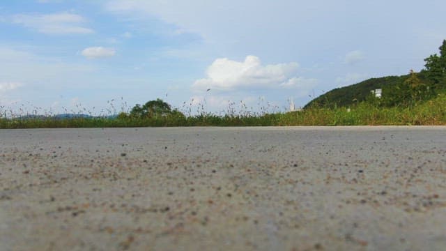 Rural landscape with fields and a river