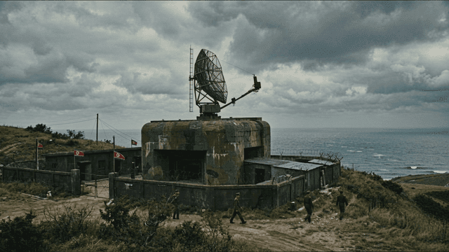 North Korean coastal military base with radar