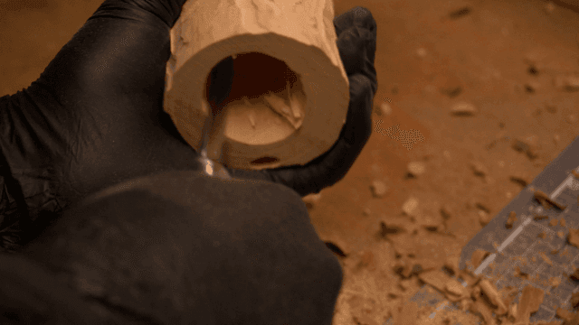 Carving wood precisely with a knife