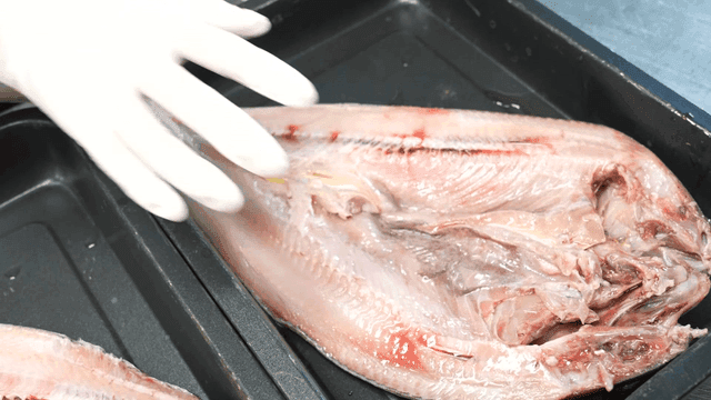 쟁반에 올려져 있는 신선한 임연수어