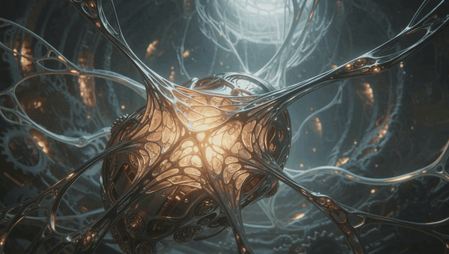 Complex network of luminous machines