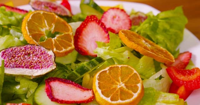 Fresh Salad Made with Colorful Vegetables