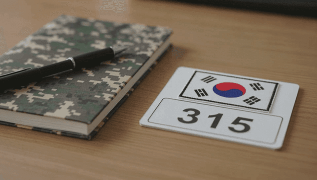 Military notebook and Taegeukgi