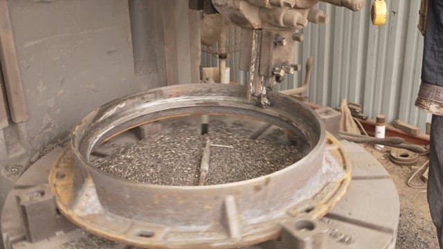 Metalworking process with machinery