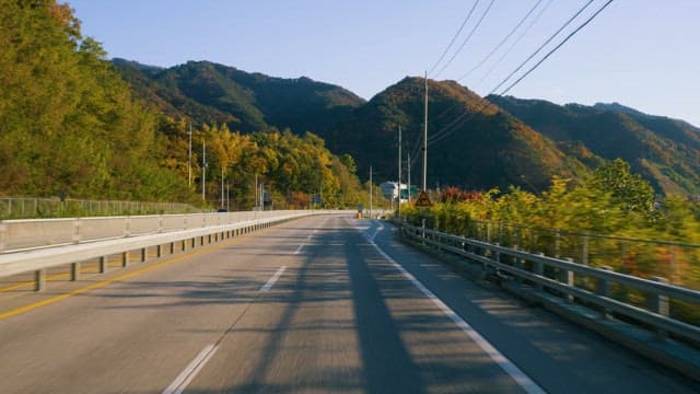 Scenic Drive Through Country Road