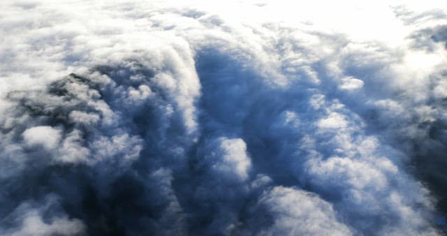 광활한 구름의 풍경