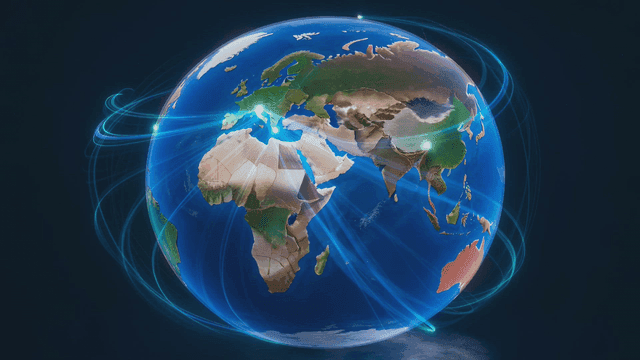 Digital connections around the globe