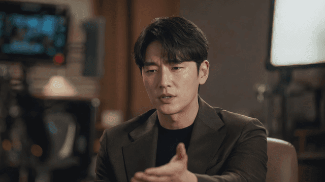 방송 촬영하는 남자