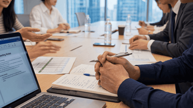 Business meeting in a modern office